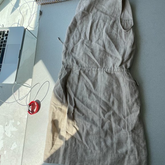 Beige Linen Micheal Kors Short Dress - Picture 3 of 3